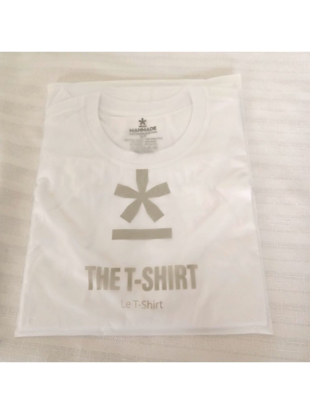 MANMADE THE T-SHIRT White Cotton Blend Men's Small Crew Neck Short Sleeve NEW